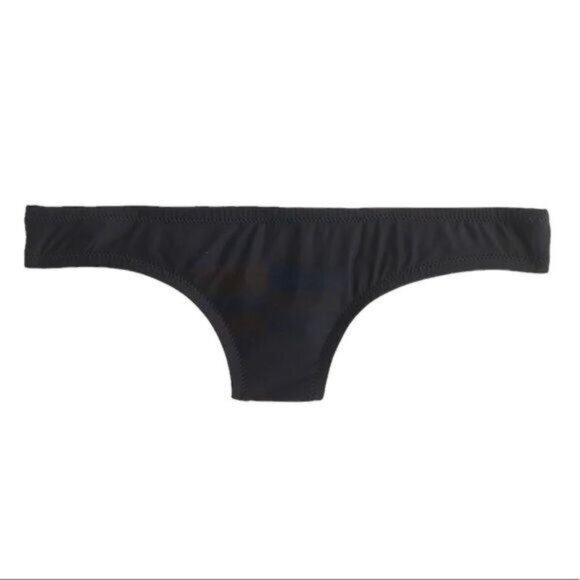 J. Crew 1993 Underwire Surf Hipster Bikini in Black 36A Large NWT - Picture 3 of 9